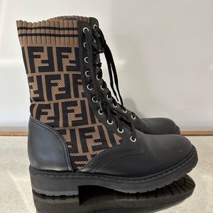 Fendi combat boots